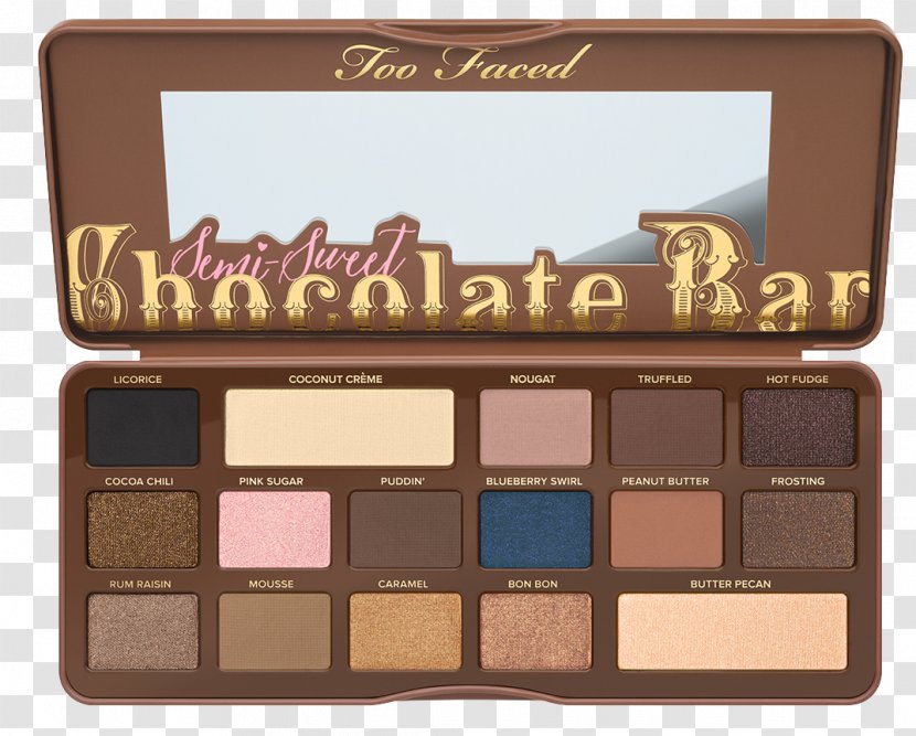 Too Faced White Chocolate Chip Eye Shadow Palette Bonbon Bar - Peanut Butter Jelly Transparent PNG