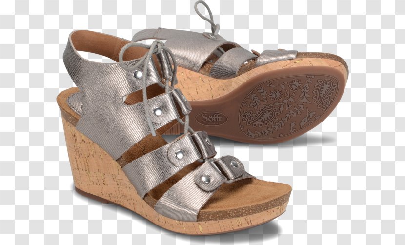 Shoe Sofft Carita Leather Wedge Sandal - Brown - Ruelala For Her FootwearSandal Transparent PNG