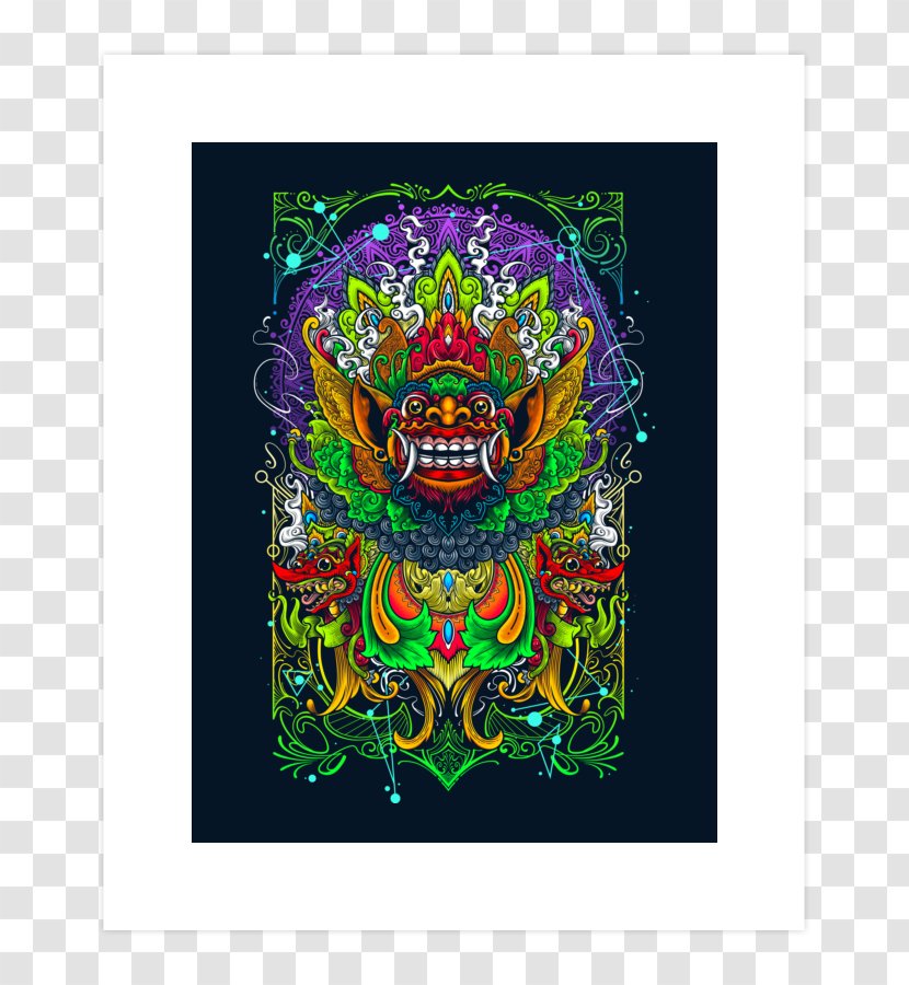 Barong Balinese People Art Graphic Design - Skull Transparent PNG