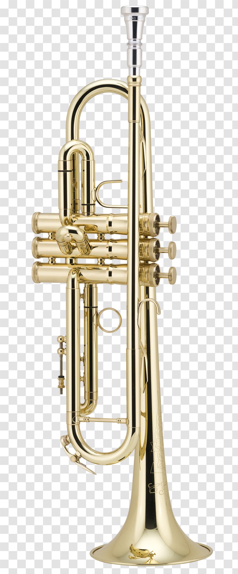 Trumpet Brass Instruments Musical Cornet Flugelhorn - Heart Transparent PNG
