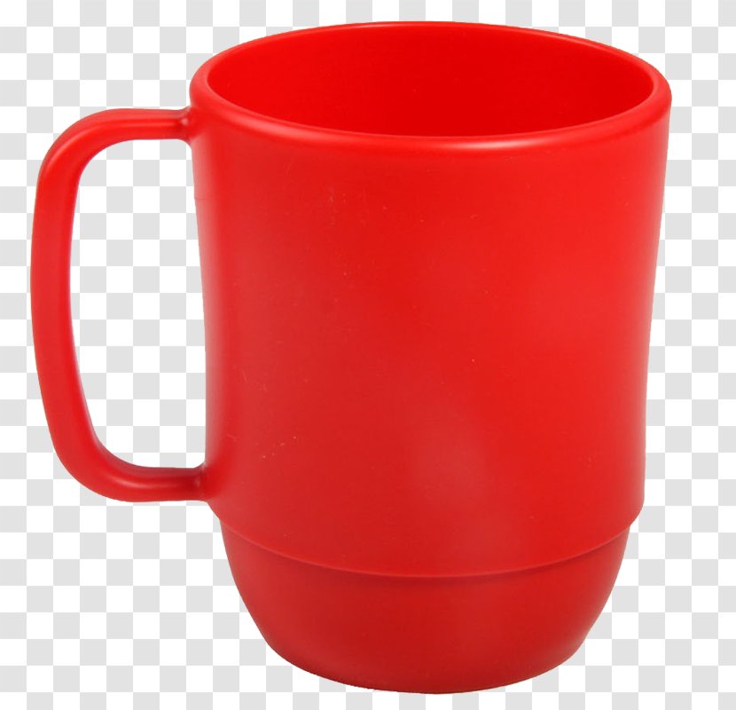 Coffee Cup Red Mug - Beaker - Cups Transparent PNG