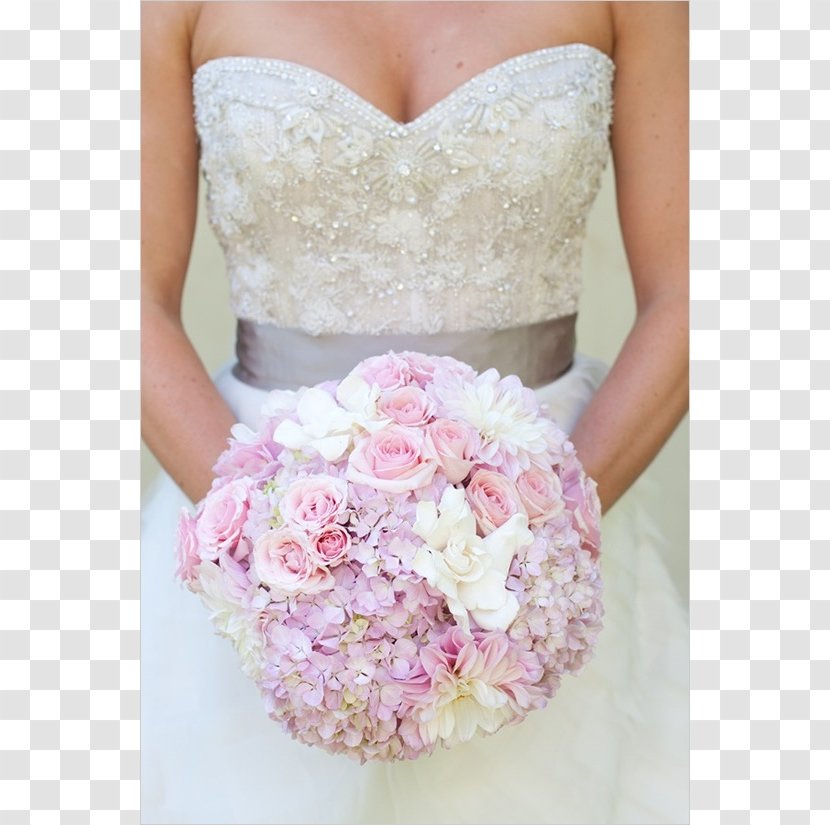 Flower Bouquet Wedding Dress Bride - Satin Transparent PNG