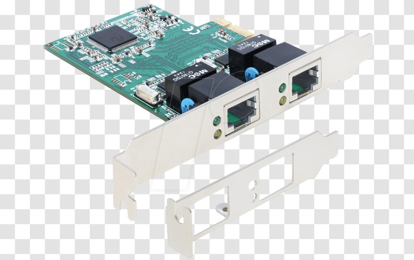 Network Cards & Adapters PCI Express Conventional Gigabit Ethernet Data - Technology - Low Profile Transparent PNG