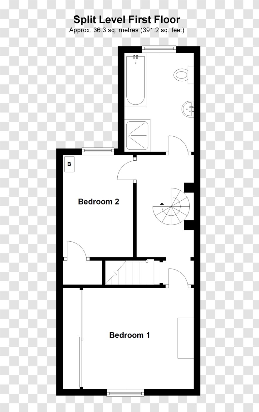 Floor Plan Paper Pattern The Heights Design - Monochrome Transparent PNG