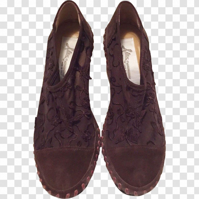 Shoe Suede Embroidery Common Mushroom - Brown Dress Shoes For Women Laces Transparent PNG