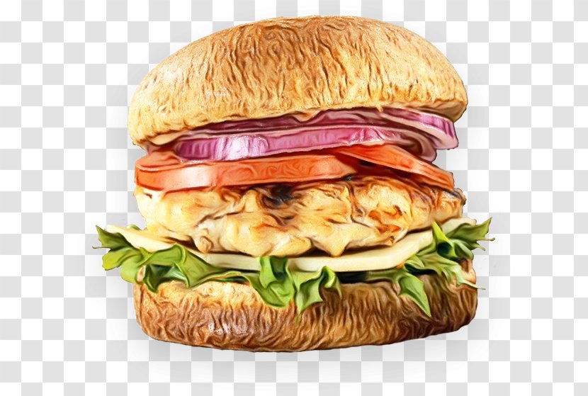 Hamburger - Cuisine - Burger King Premium Burgers Breakfast Sandwich Transparent PNG