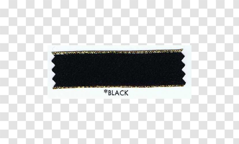 Black M - Silk Ribbon Transparent PNG