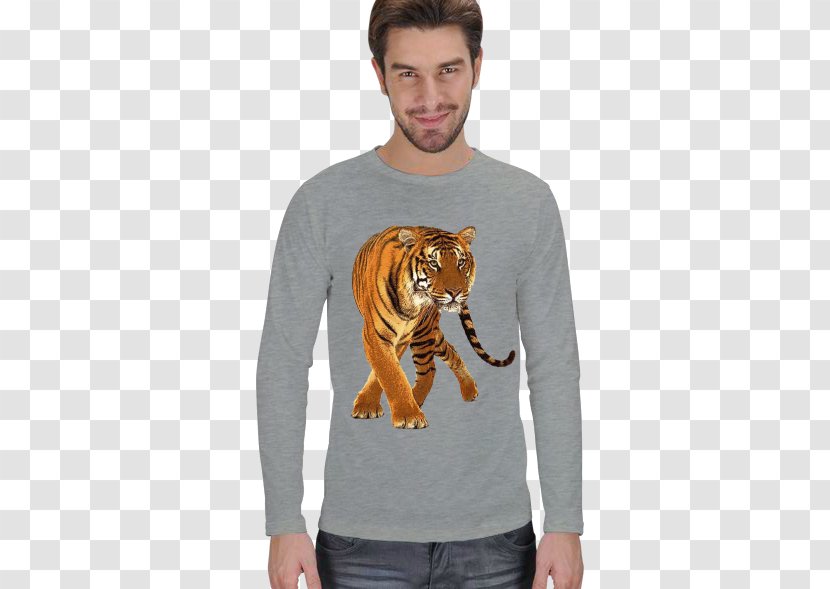 Long-sleeved T-shirt Tiger IPhone 6 - T Shirt Transparent PNG