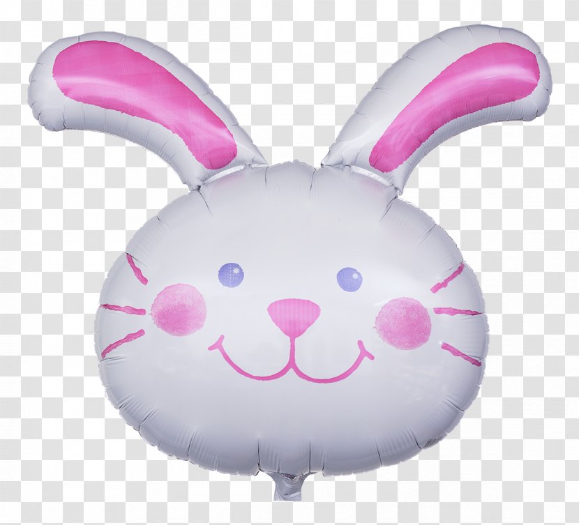 Toy Balloon Easter Bunny Rabbit Gas - Mammal Transparent PNG