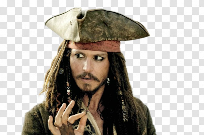 Pirates Of The Caribbean: Legend Jack Sparrow Johnny Depp On Stranger Tides Elizabeth Swann - Geoffrey Rush Transparent PNG