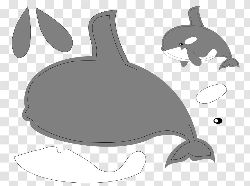 Dolphin Sewing Killer Whale Stitch Pattern - Craft Transparent PNG