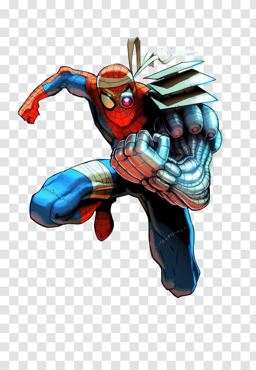 Spider-Man Cyborg Electro Nick Fury Spider-Verse - Spiderman Transparent PNG