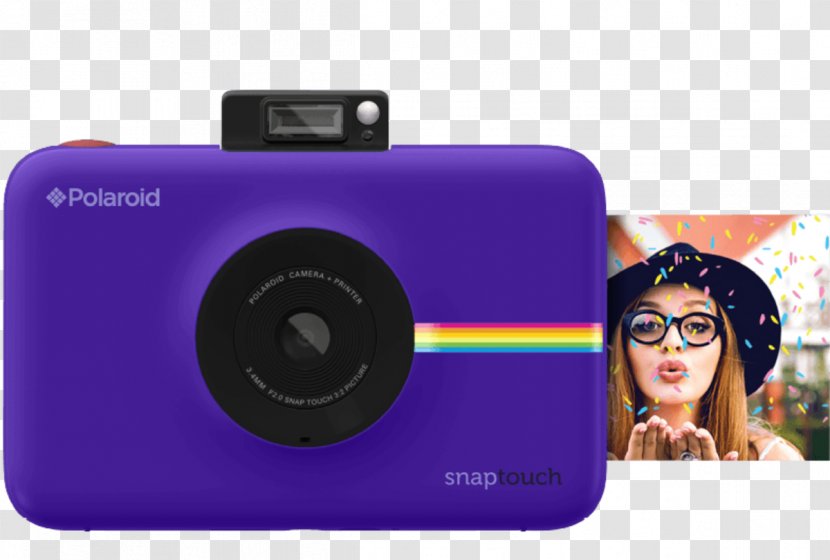 Polaroid Snap Touch 13.0 MP Compact Digital Camera - Lens - 1080pBlush Pink Camera1080pPurple Instant CameraCamera Transparent PNG