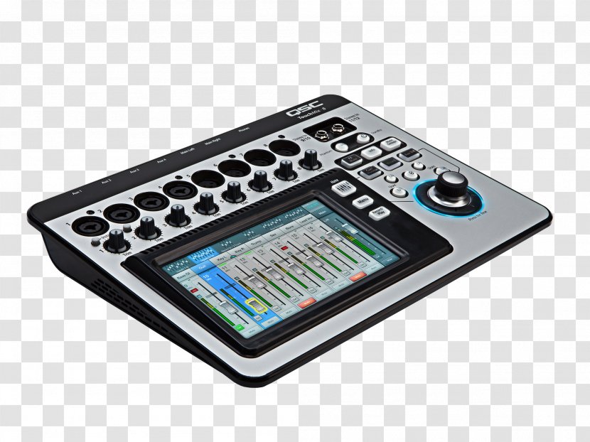 Microphone QSC TouchMix-8 Audio Mixers Products Digital Mixing Console - Electronics Transparent PNG