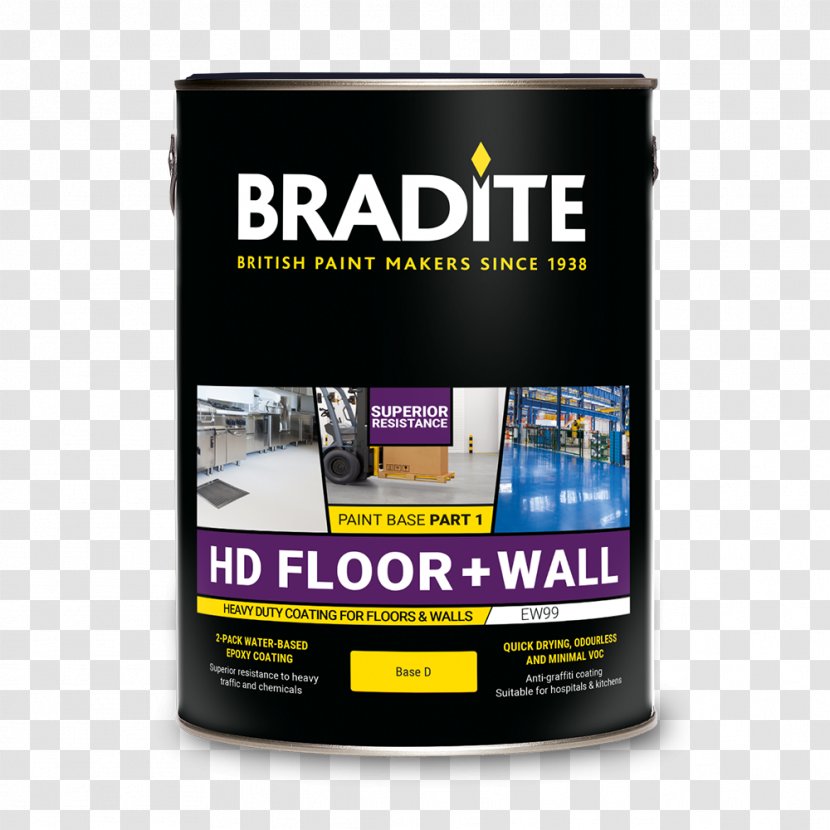 Brand Bradite Paint Floor Font - Wall Transparent PNG