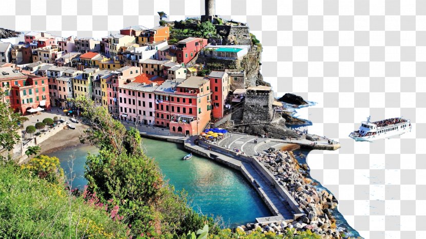 Vernazza Manarola Monterosso Al Mare Ligurian Sea Shore - Urban Design - Italy City Five Transparent PNG