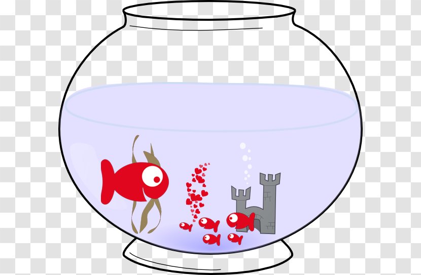 Goldfish Aquarium Bowl Clip Art - Drinkware - Fish Transparent PNG