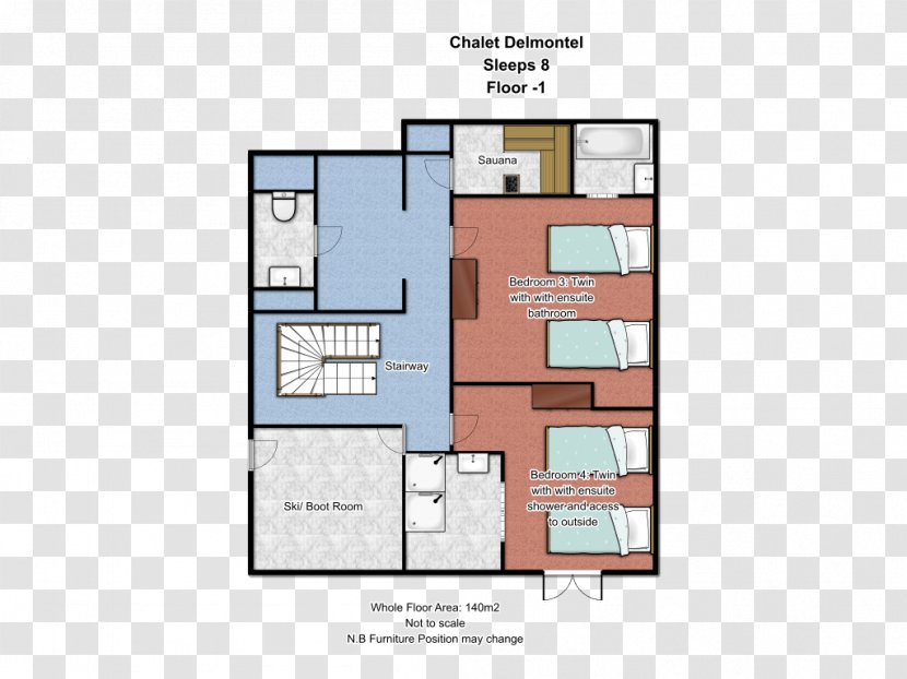 Floor Plan Chalet House - Schematic - Design Transparent PNG