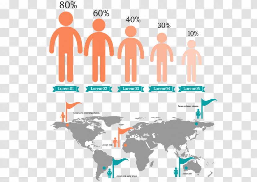 Globe World Map Projection - Ppt Element Demographics Transparent PNG