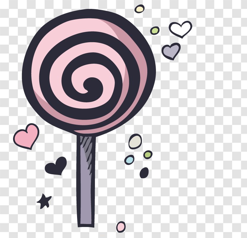 Ice Cream Lollipop Candy Food Illustration - Candied Fruit Transparent PNG