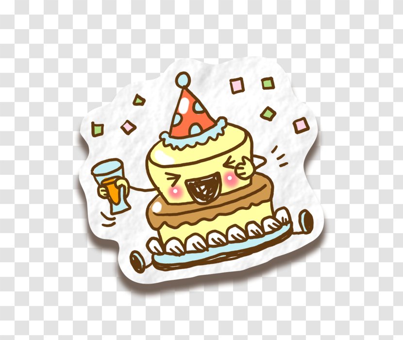 Birthday Cake Tart Torte - Cuisine - Cartoon Transparent PNG
