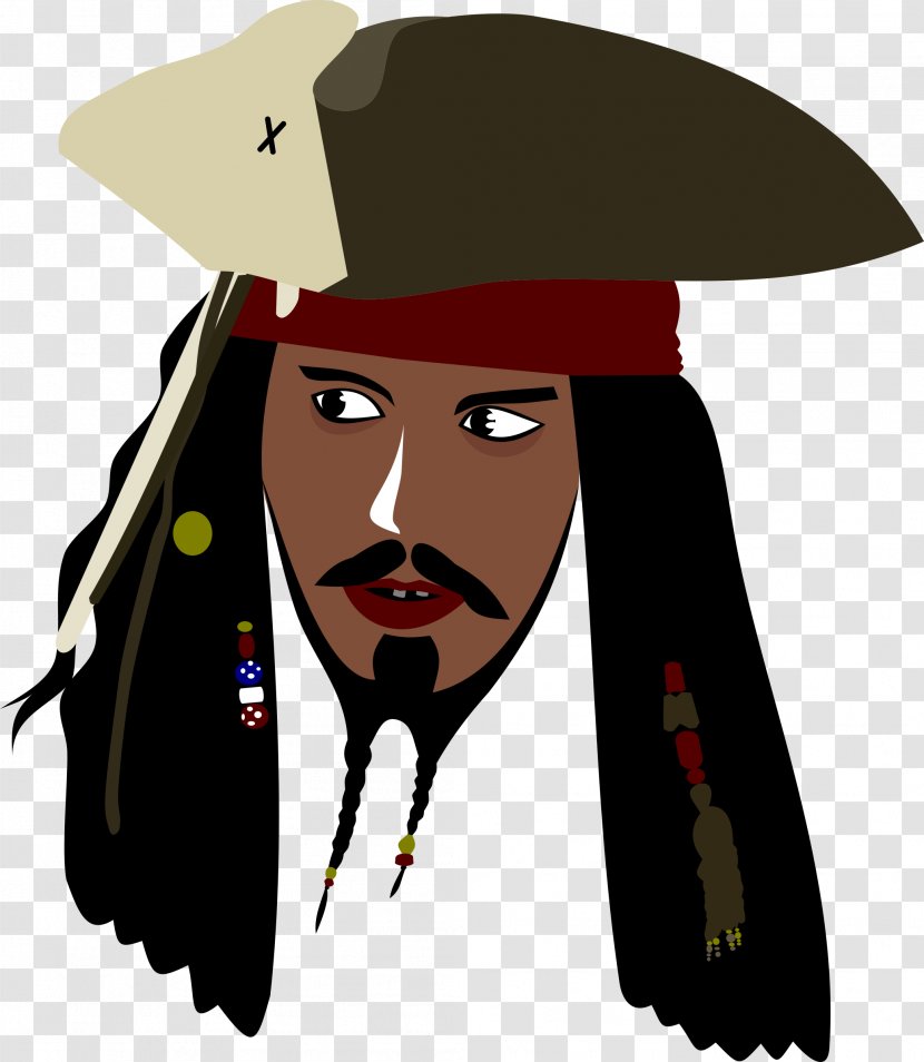 Johnny Depp Jack Sparrow Captain Hook Pirates Of The Caribbean: Curse Black Pearl Clip Art - Fashion Accessory Transparent PNG