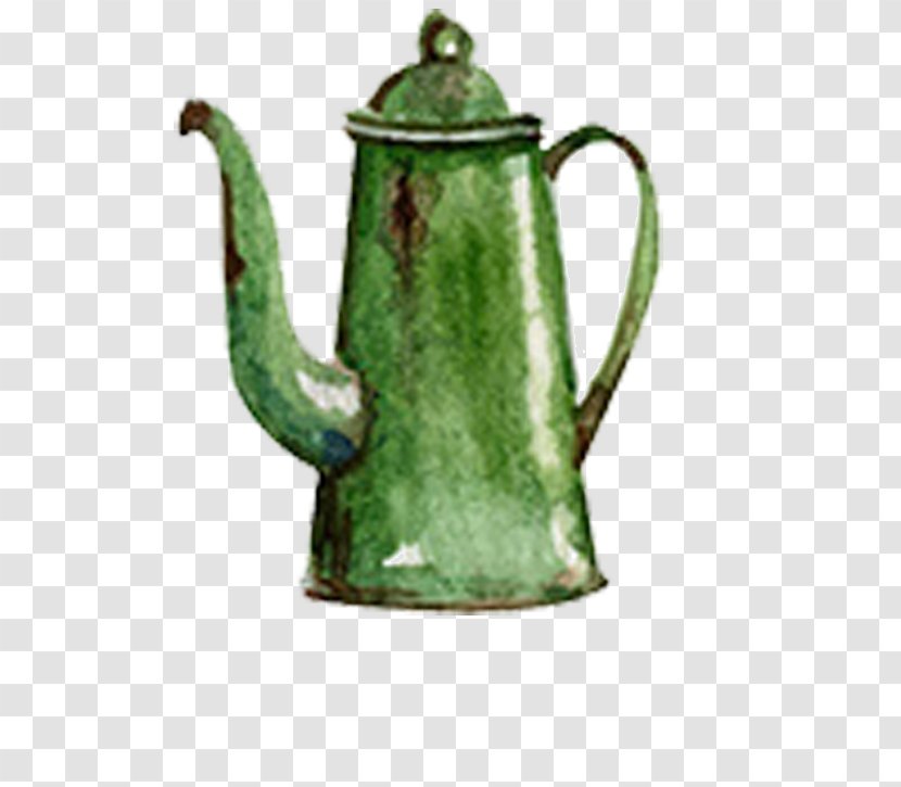 Green Tea Teapot - Mug Transparent PNG
