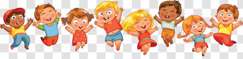 Children's Day Bal Diwas Wish Greeting Card - Human Behavior - Group Of Happy Kids Transparent PNG