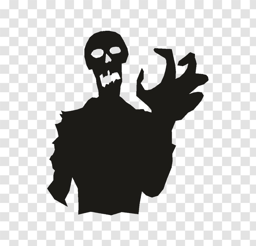 Ghoul Silhouette Halloween Clip Art - Cartoon Transparent PNG