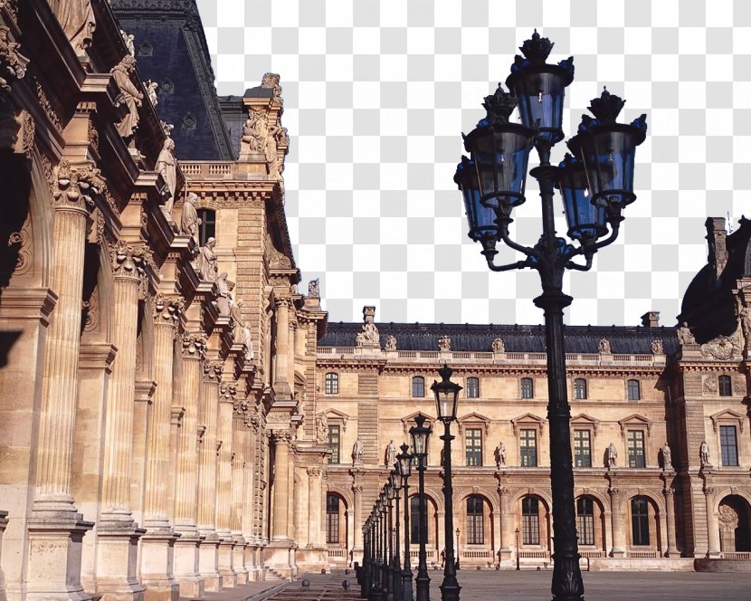 Musxe9e Du Louvre Pyramid Versailles Seine Museum - Paris City Transparent PNG