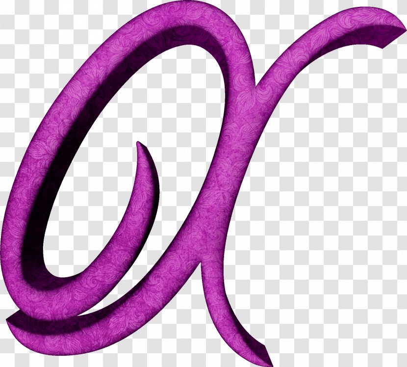 Alphabet Letter Purple Fuchsia M - J - Script Transparent PNG
