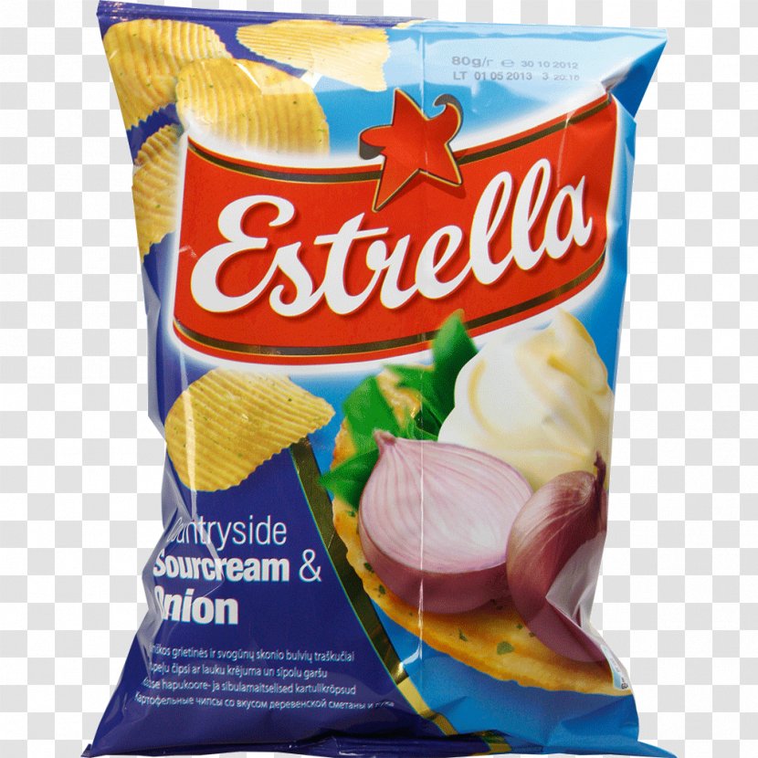 Potato Chip Cream Vegetarian Cuisine Estrella Flavor - Food Transparent PNG