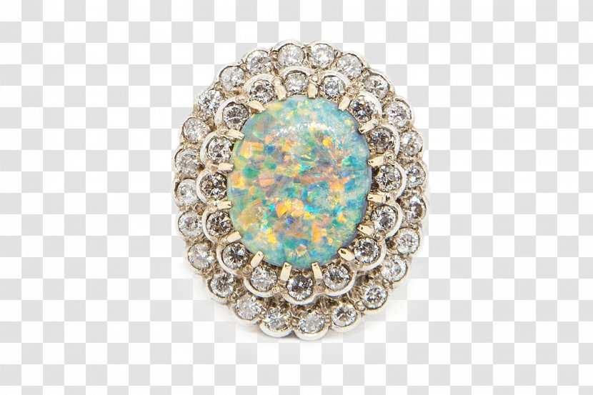 Opal Body Jewellery Turquoise Brooch - Gemstone Transparent PNG