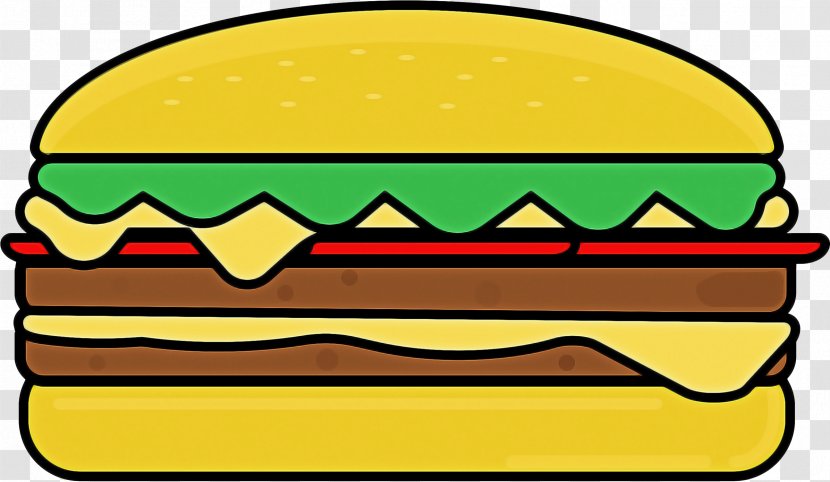 Junk Food Cartoon - Mcdonalds Big Mac - Yellow Frying Transparent PNG