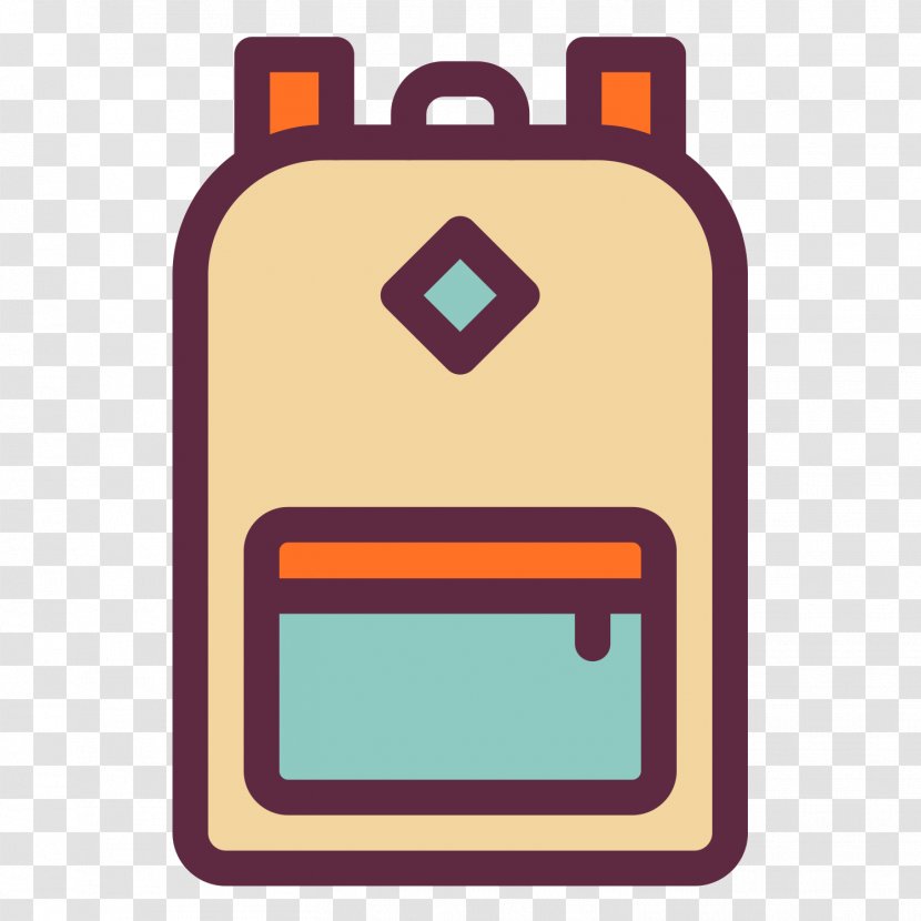 Backpack Icon - Telephony - Gray Flat Transparent PNG