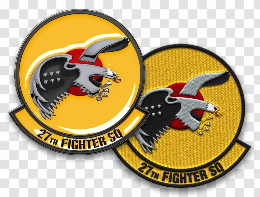 Lockheed Martin F-22 Raptor 27th Fighter Squadron Military Challenge Coin United States Air Force - Logo Transparent PNG