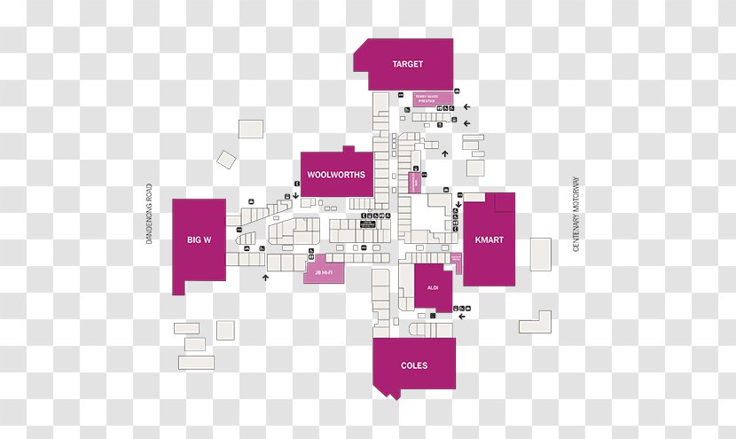 Mount Ommaney Shopping Centre Floor Plan Retail Pandora - Park Transparent PNG