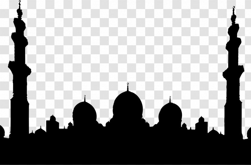 Sheikh Zayed Mosque Sultan Qaboos Grand Silhouette Place Of Worship - Sky Transparent PNG