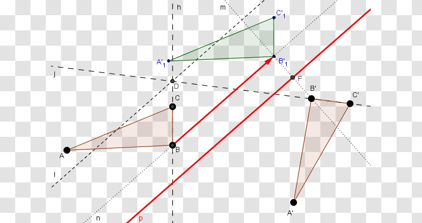 Triangle Point - Area - Compassandstraightedge Construction Transparent PNG