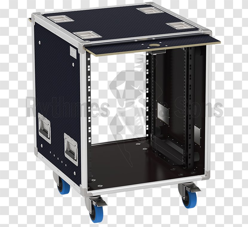 Road Case 19-inch Rack Computer Cases & Housings Unit Transport - 19inch - Stock Transparent PNG