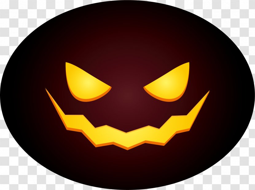Jack-o-lantern Halloween Pumpkin - Haunted House - Yellow Terror Head Transparent PNG