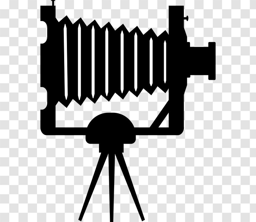 Clip Art Camera Photography - Monochrome Transparent PNG