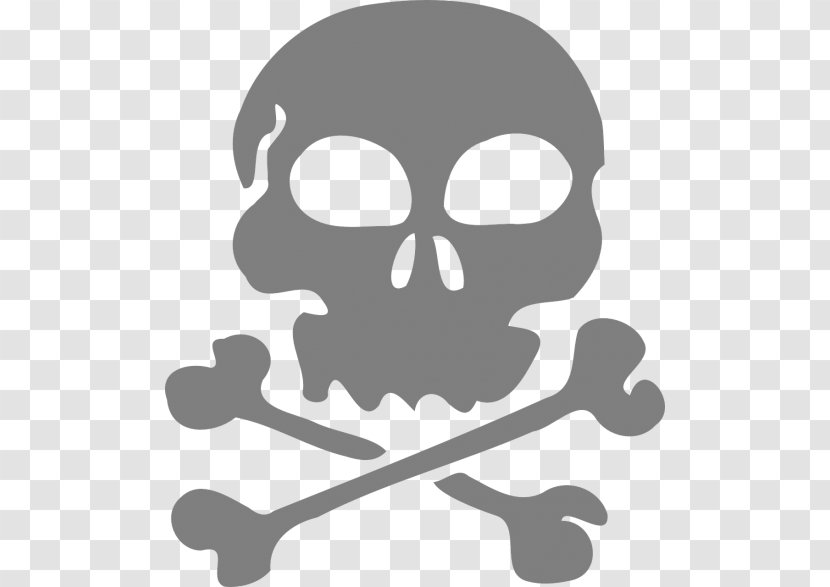 Skull And Crossbones Vector Graphics Image Clip Art - Sticker Transparent PNG