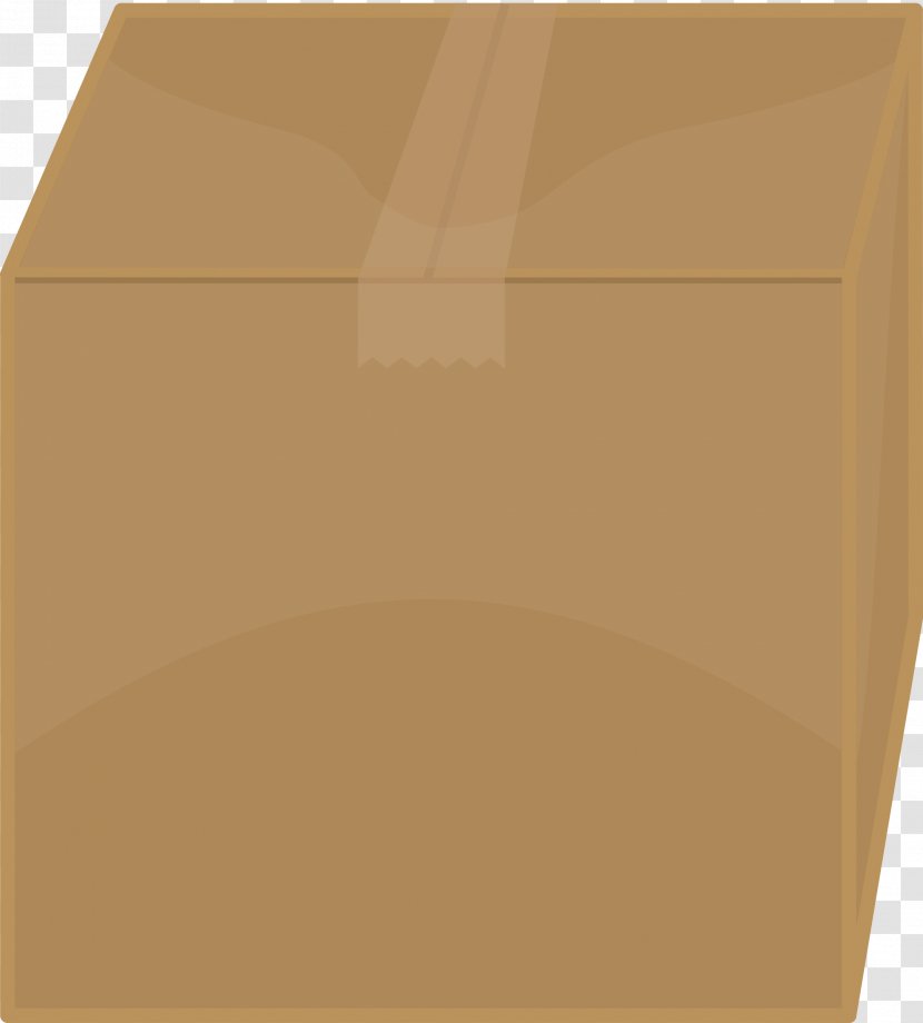 Paper Rectangle Brown - Material - Box Transparent PNG