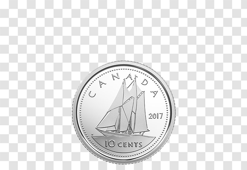 Proof Coinage Silver Dime Royal Canadian Mint - Coin Transparent PNG