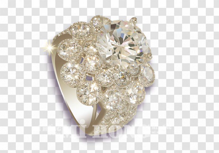 Brooch Jewellery Diamond - Gemstone Transparent PNG