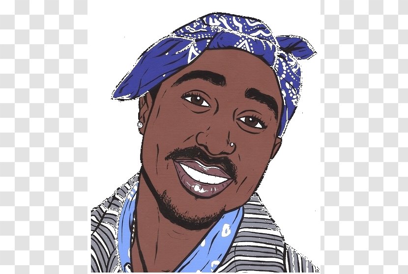Tupac Shakur Biggie & Drawing Cartoon - Watercolor Transparent PNG
