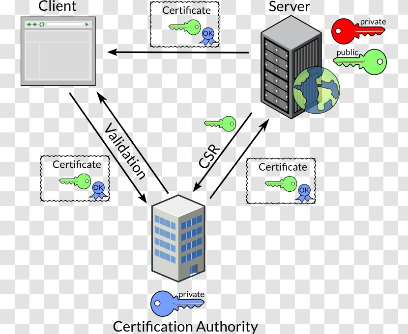 Computer Network Transport Layer Security Self-signed Certificate Authority Public Key - Apache Http Server - Openssl Transparent PNG
