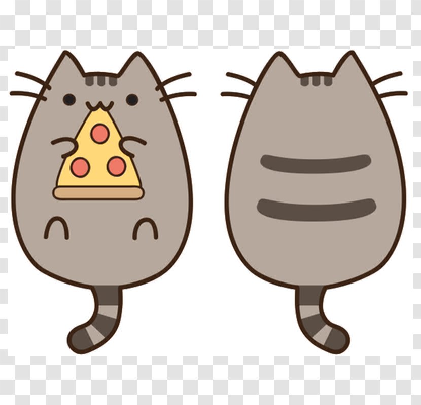 Pusheen Cushion Pizza Cat Sock In A Mug - Cartoon Transparent PNG