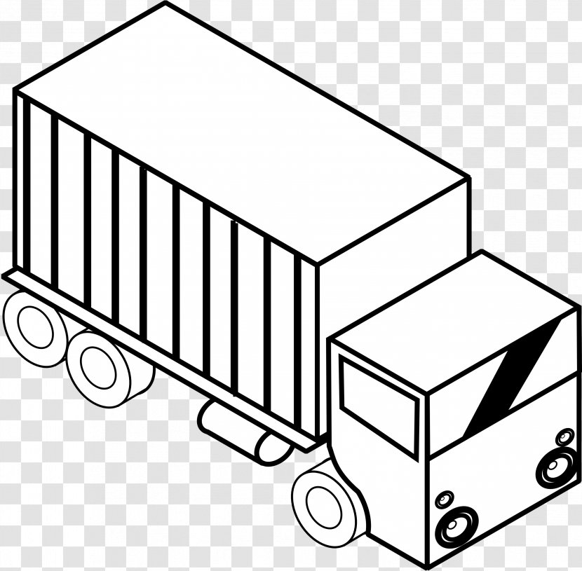 Pickup Truck Car Black And White Clip Art - Pick Up Toys Clipart Transparent PNG